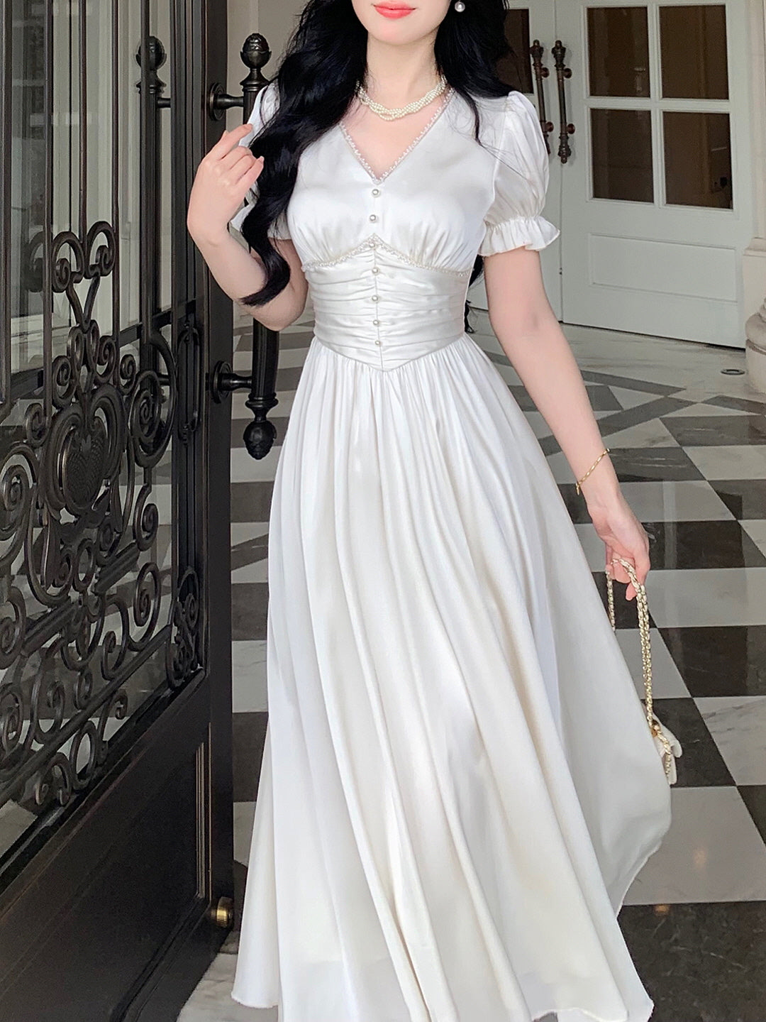 Elegance Enchanted Princess Satin Dress Elegance Enchanted Princess Satin Dress