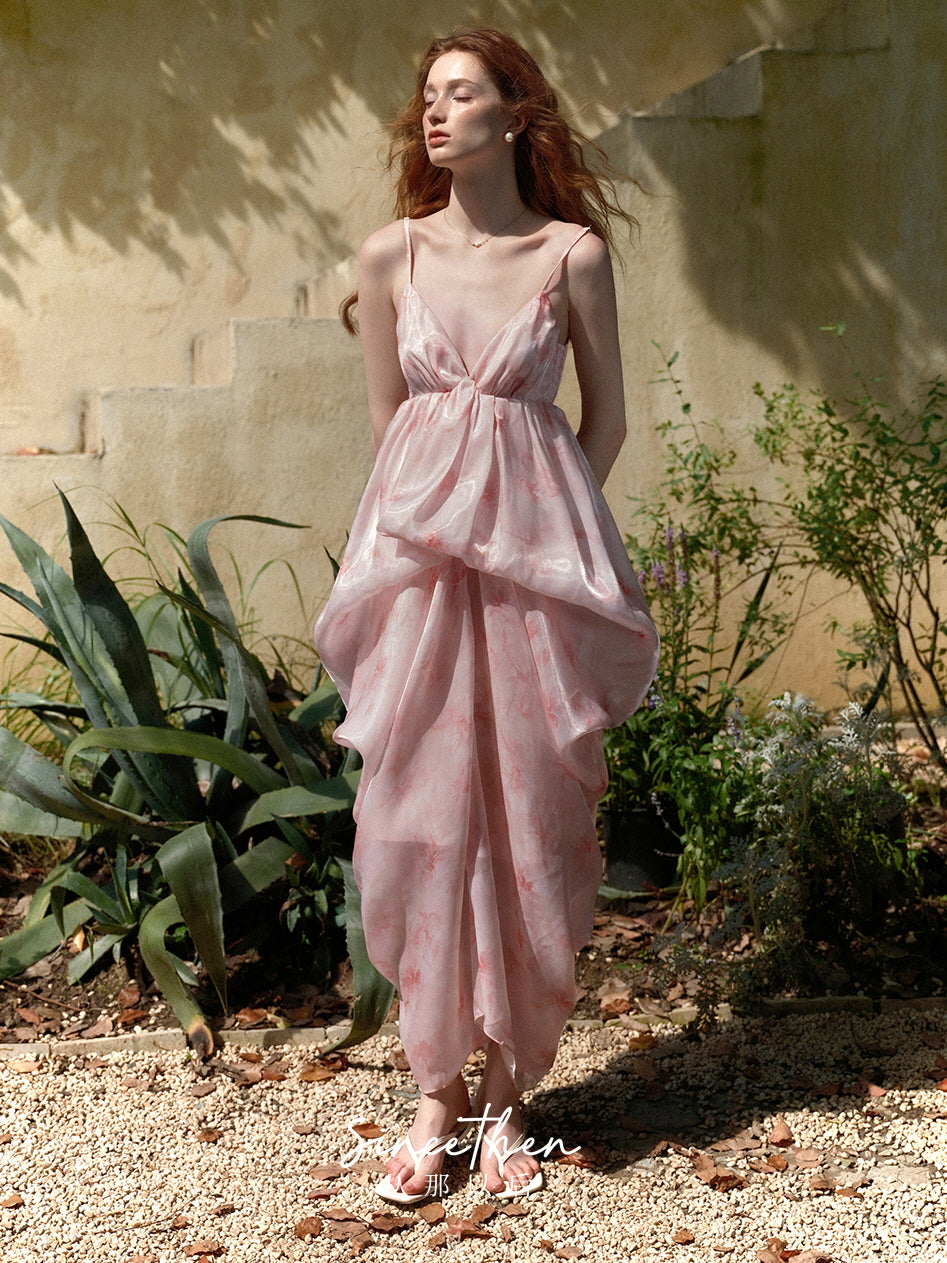 emmeline maxi dress Emmeline Pink Floral Maxi Dress