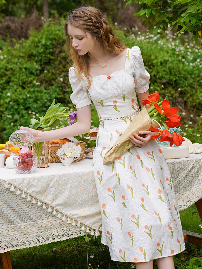 Floral Meadow Cottagecore Skirt