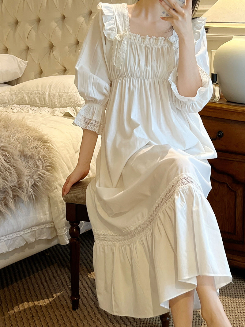 Vintage Princess Cotton Nightgown
