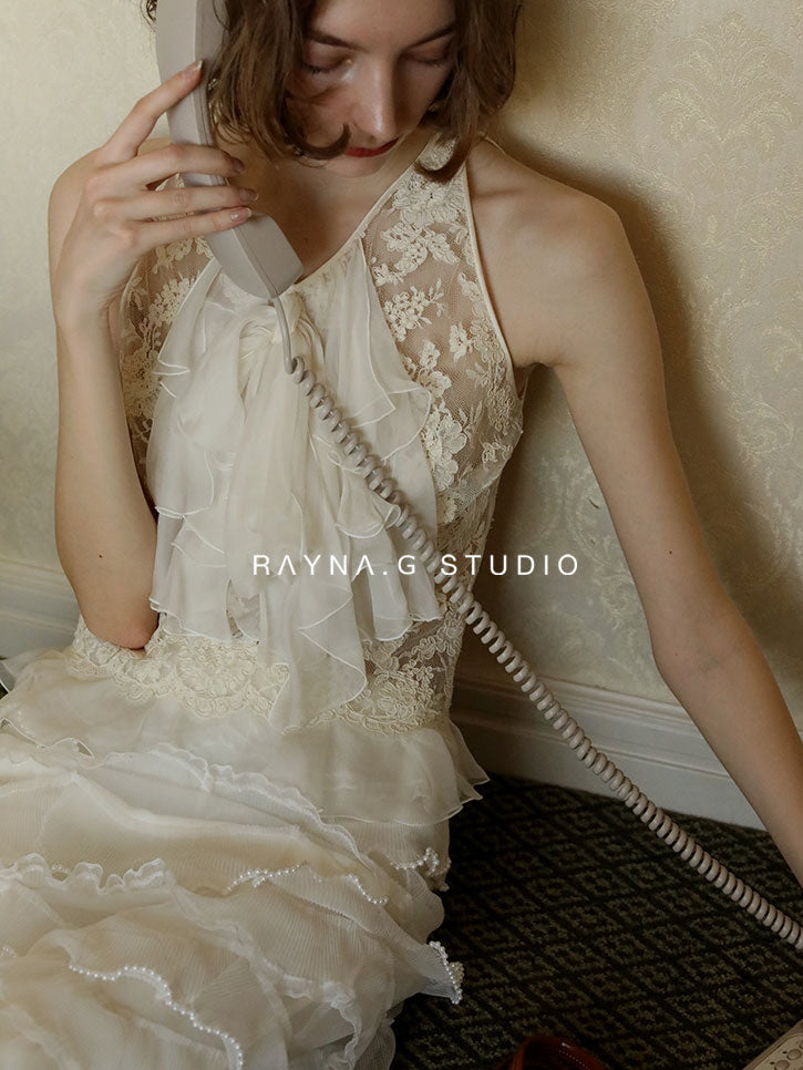 Vintage Lace Ribbon Dream Blouse