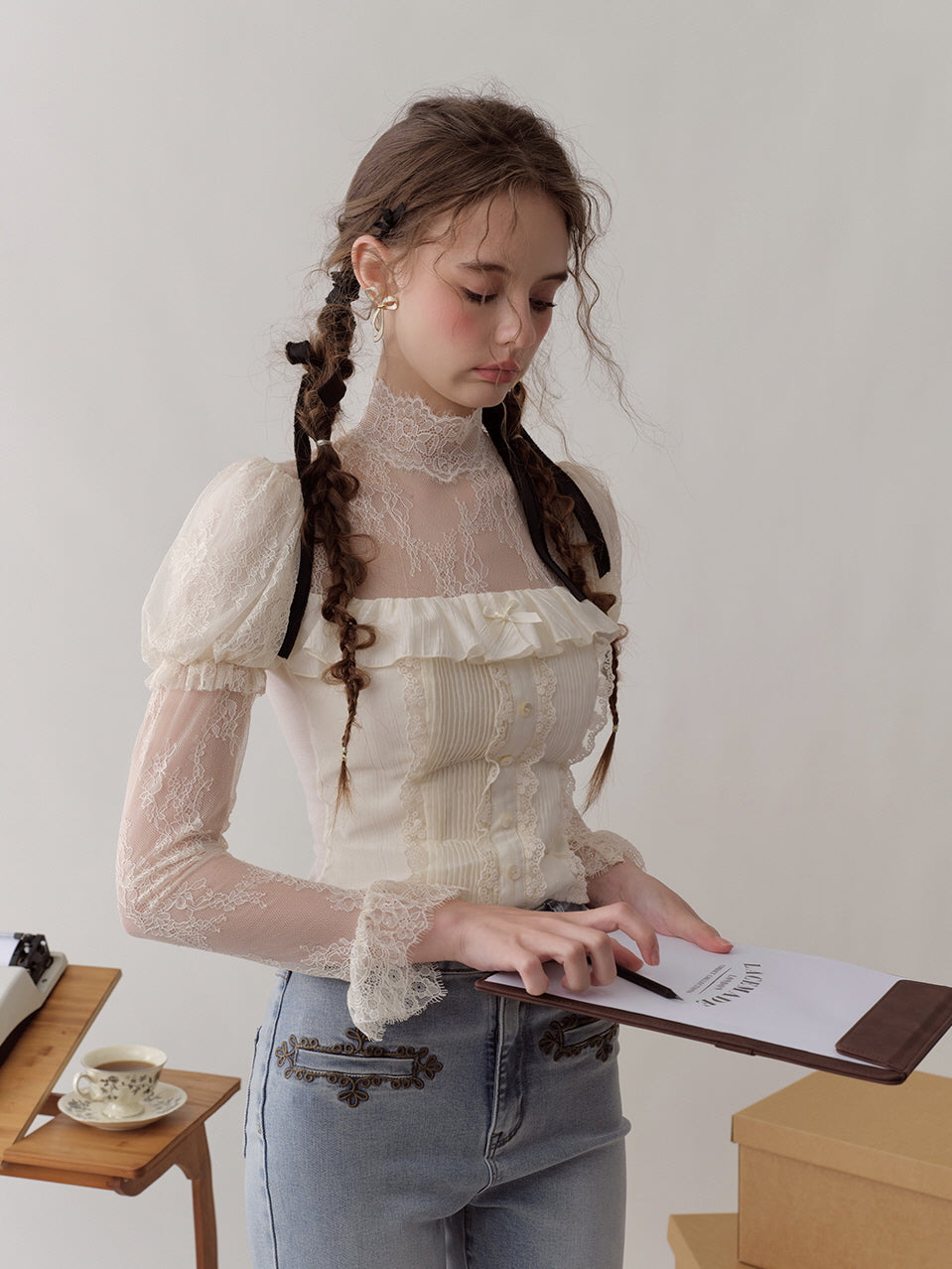 Coquette White Lace Dream Blouse