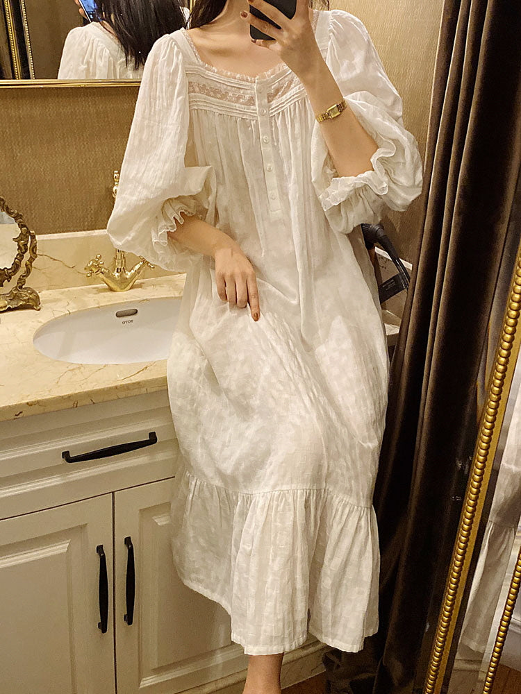 Vintage Cotton Romance Nightgown