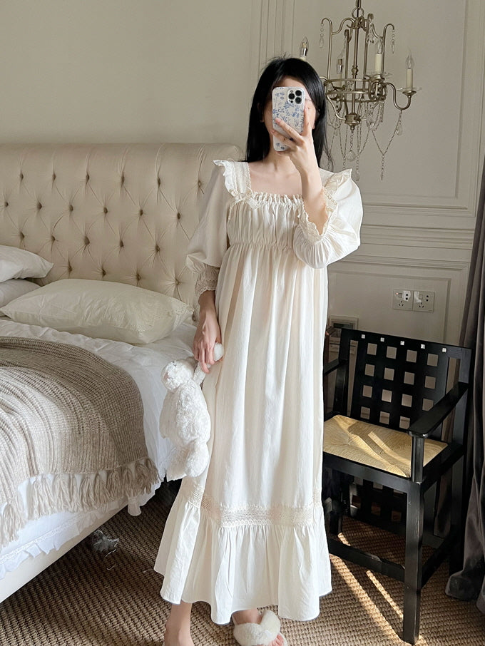 Vintage Princess Cotton Nightgown