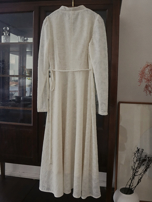 Whispering Petals Wrap Dress