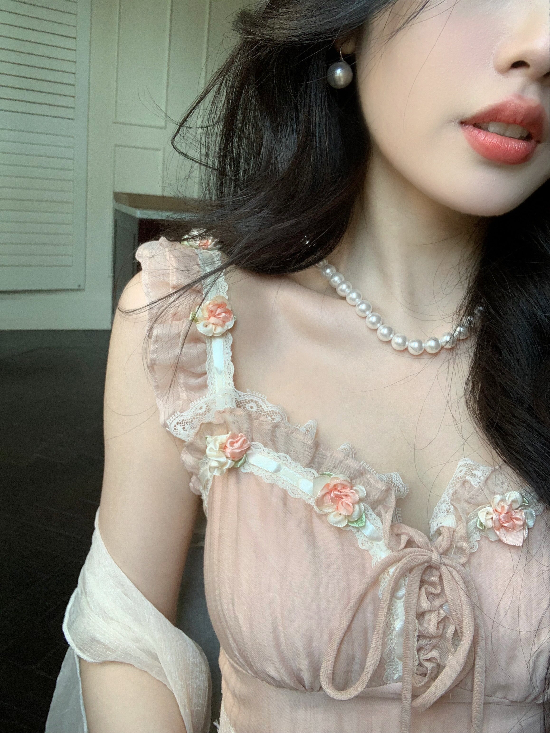 Blush Blossom Fairycore Dress