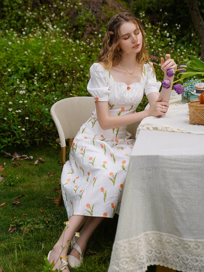 Floral Meadow Cottagecore Skirt