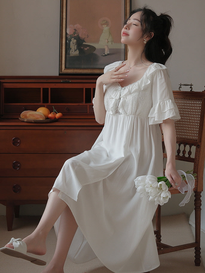 Romantic Blossom Vintage Nightgown