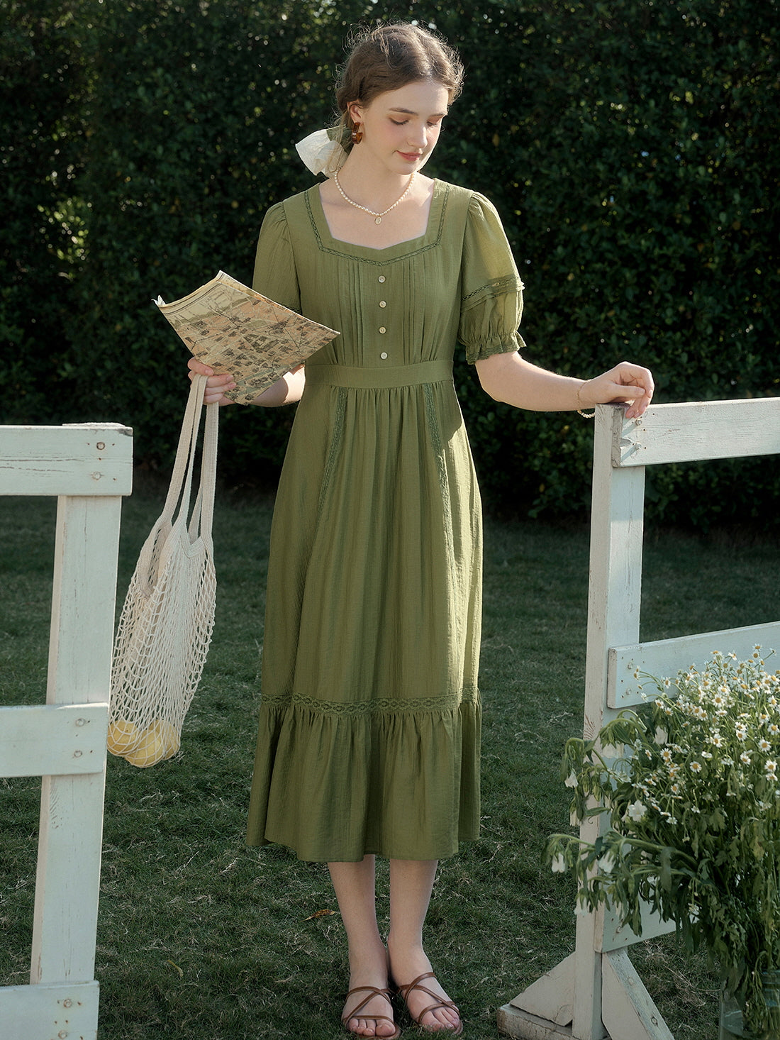 Cottagecore Meadow Serenity Dress