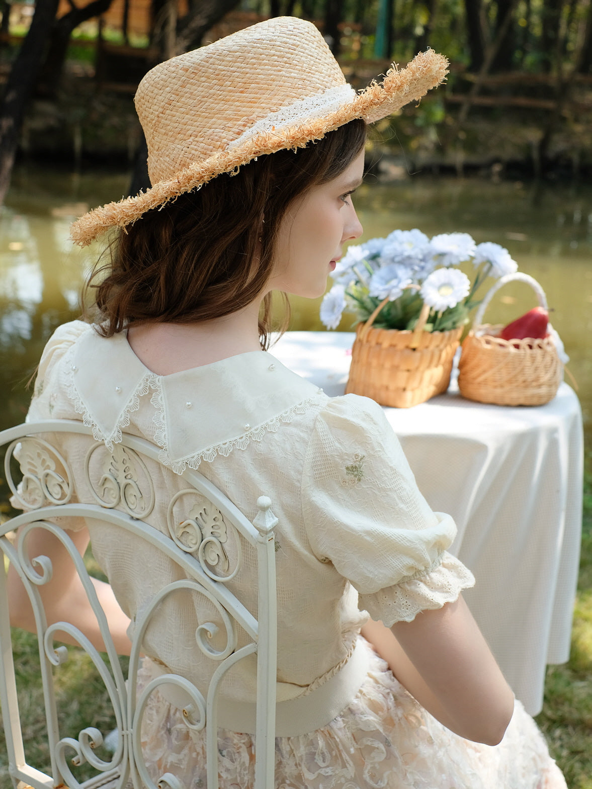 Enchanted Garden Ivory Lace Blouse