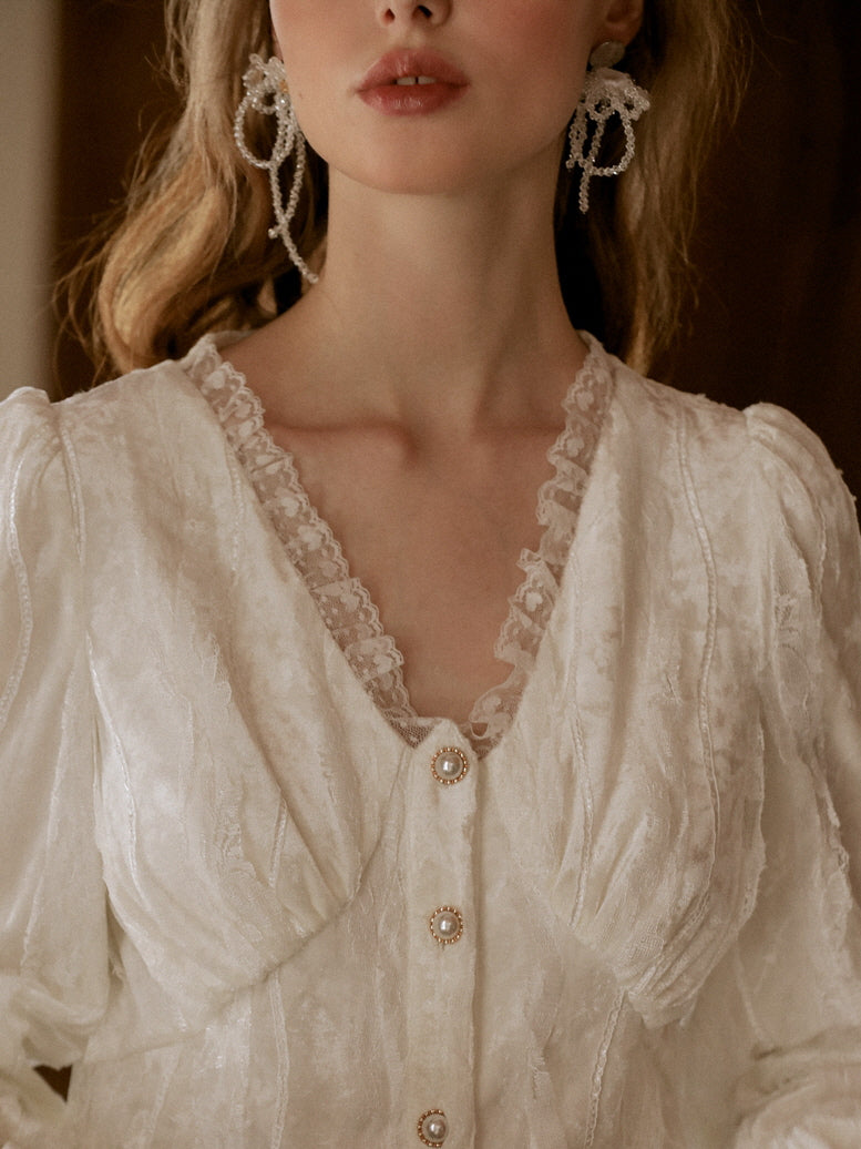 Ivory Lace Dream Blouse