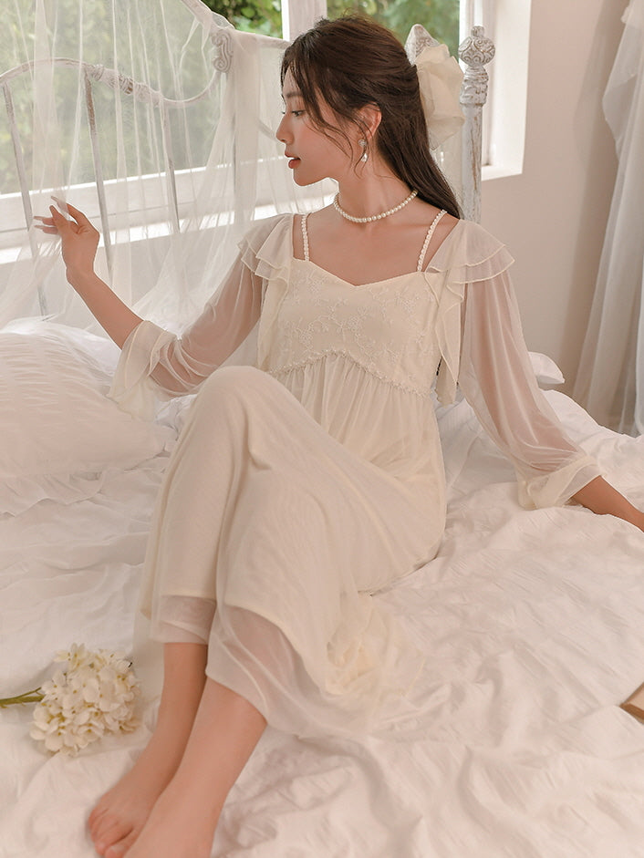 Ethereal Elegance Romantic Nightgown