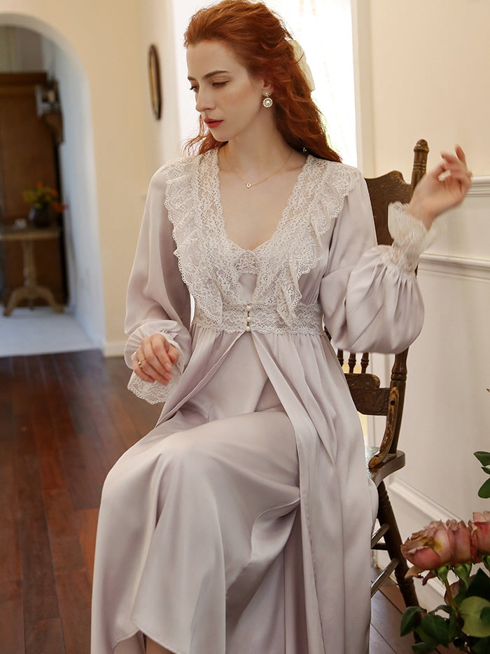 Whispering Silk Lace Nightwear Set