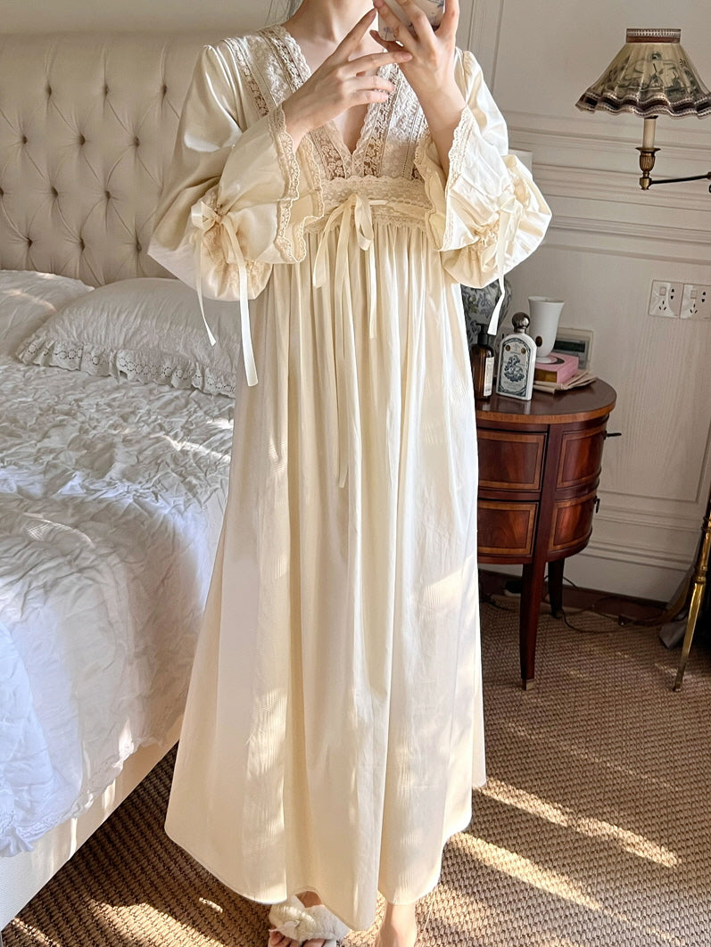 Retro Vintage Lace Dreams Nightgown