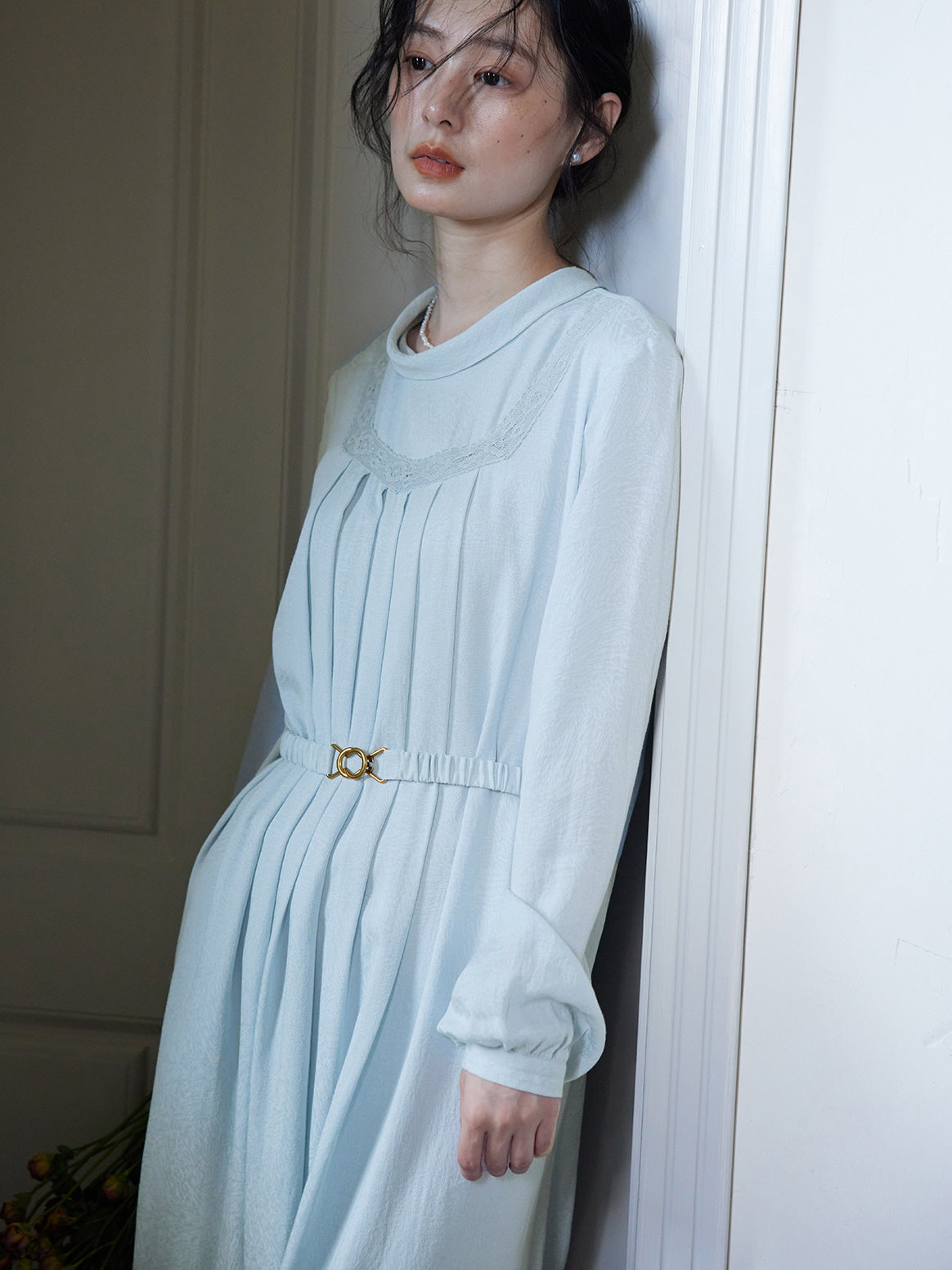 Soft Sky Dream Lace Dress