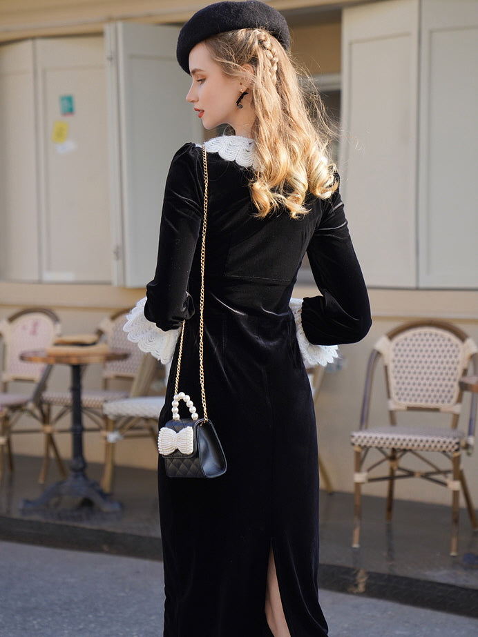 Vintage Velvet Romance Dress