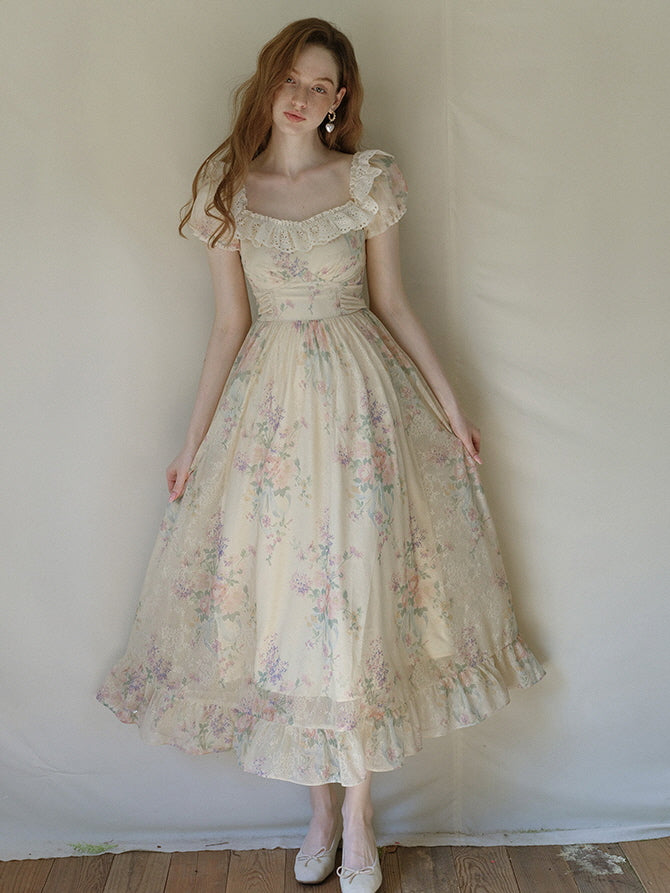 Whimsical Blossom Fairy Dress Yellow / S Whimsical Blossom Fairy Dress Yellow / S