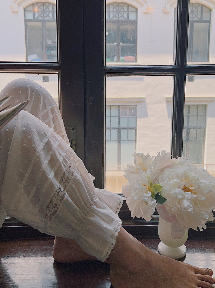 Vintage Lace Summer Pajama Set