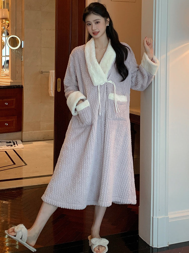 Cozy Velvet Winter Robe