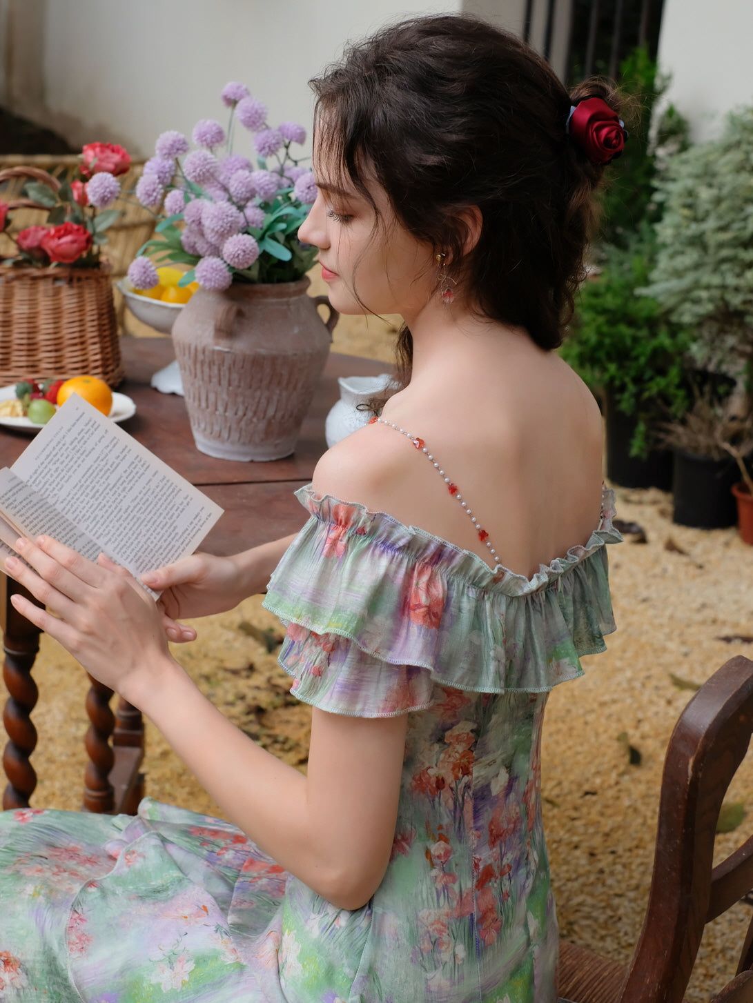 Aurora's Enchanted Monet Garden Dress
