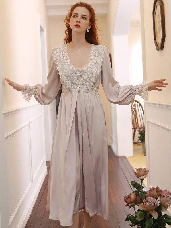 Whispering Silk Lace Nightwear Set