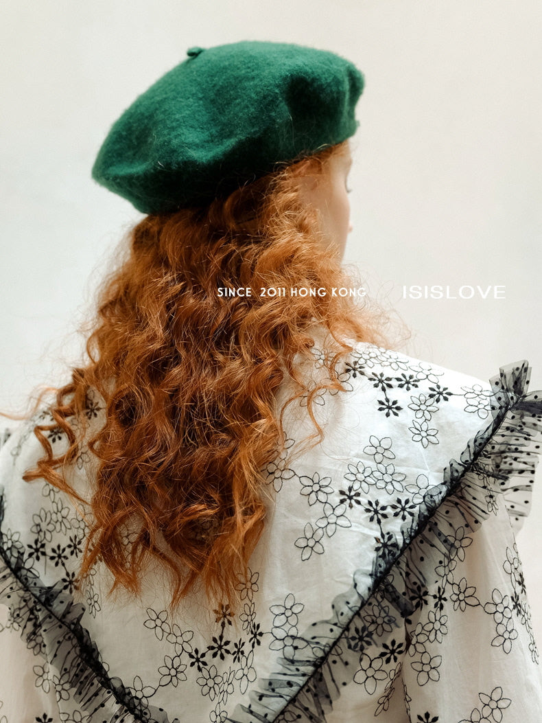 Ruffled Floral Embroidered Blouse