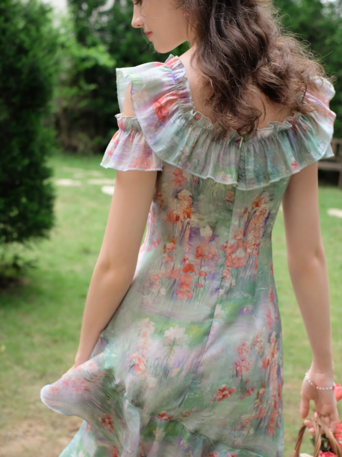 Aurora's Enchanted Monet Garden Dress