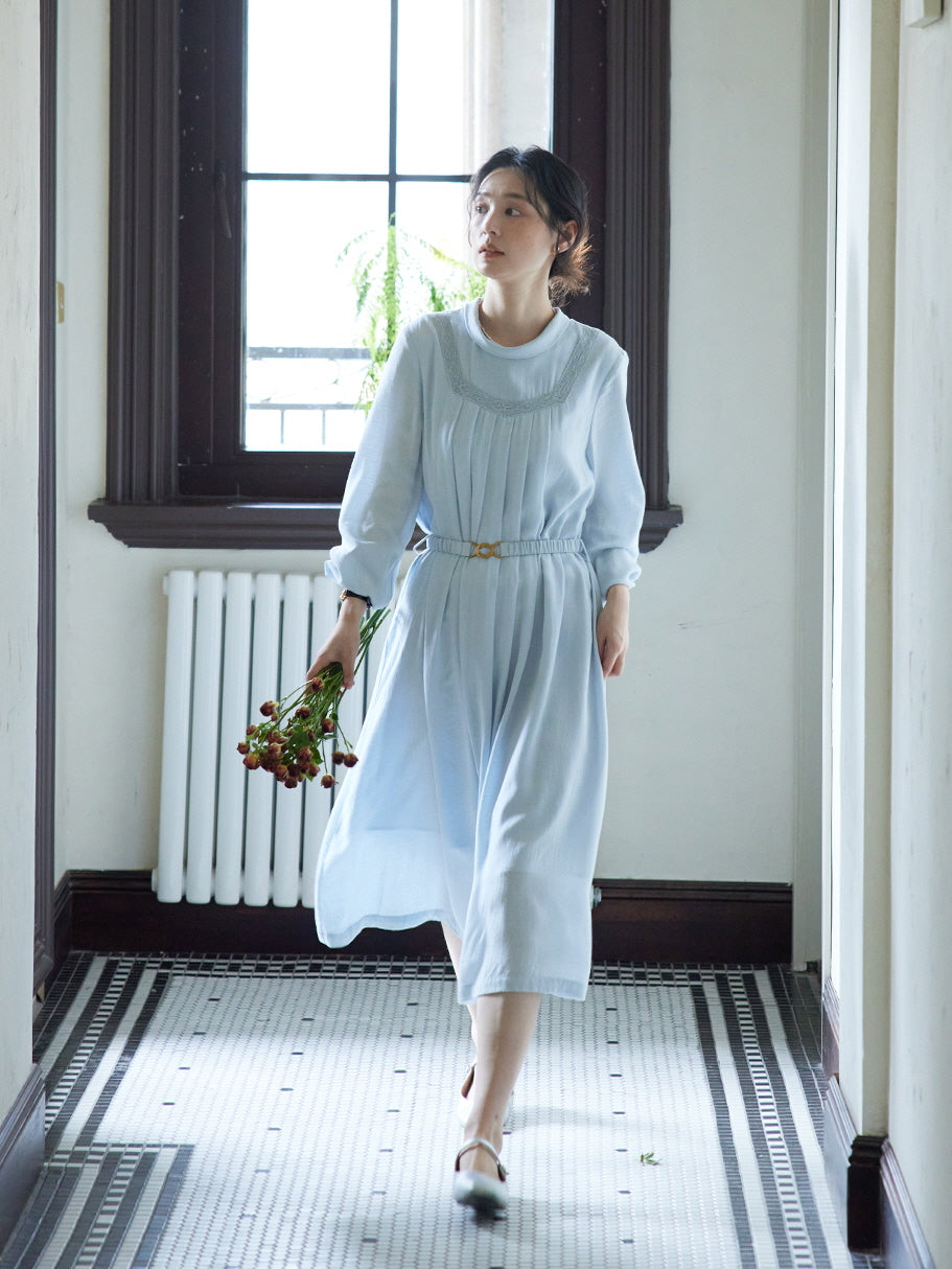 Soft Sky Dream Lace Dress