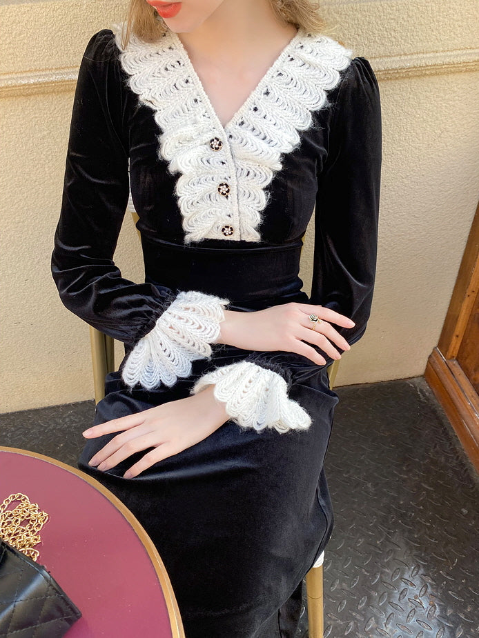 Vintage Velvet Romance Dress