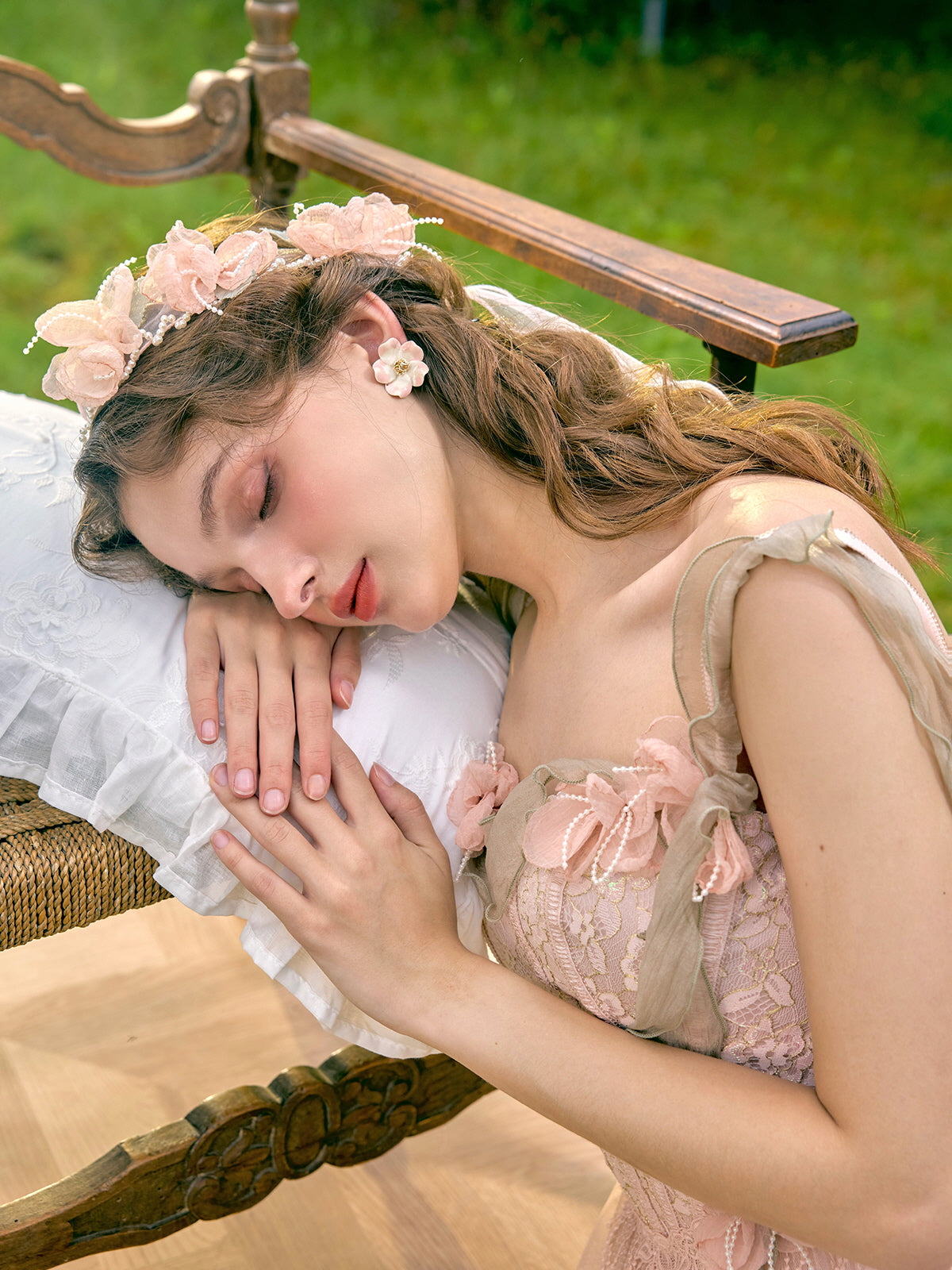 Royal Princess Pink Aesthetic Dress