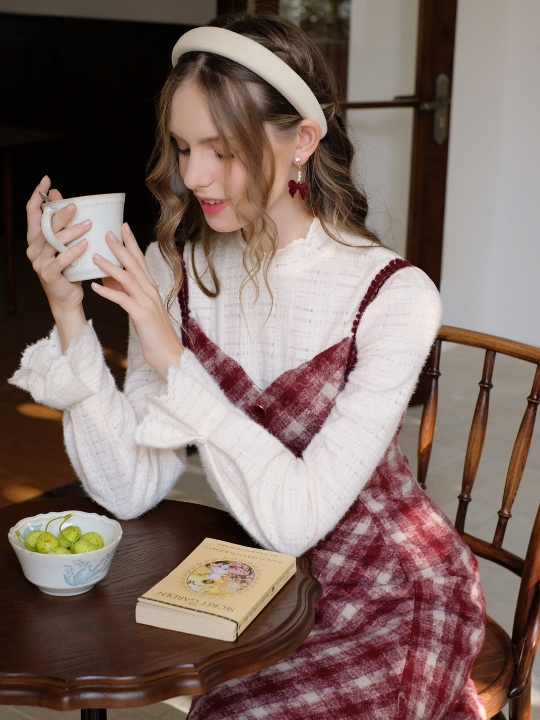 Vintage-Inspired Plaid A-Line Dress
