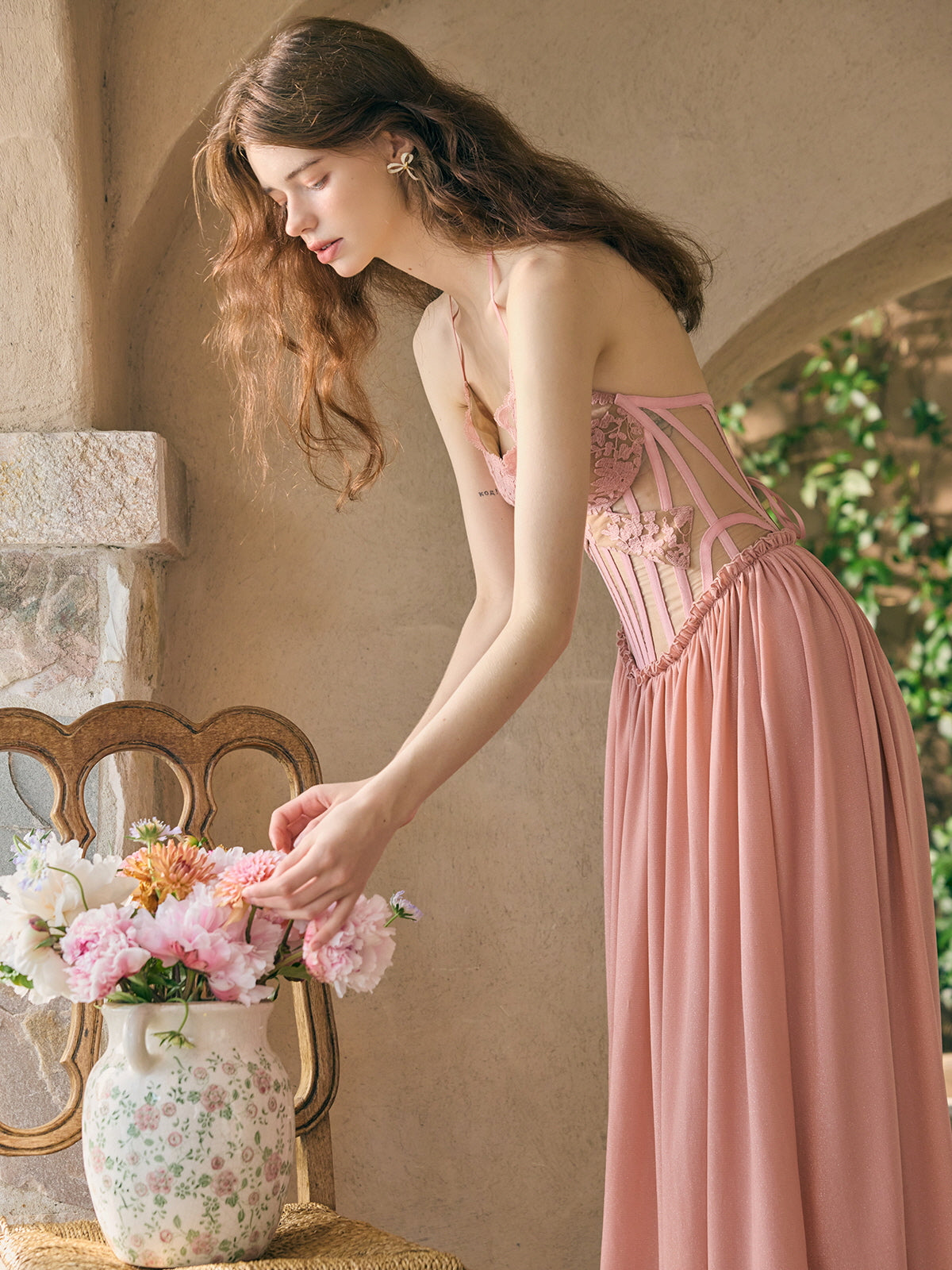 Blush Garden Fairy Lace Dress