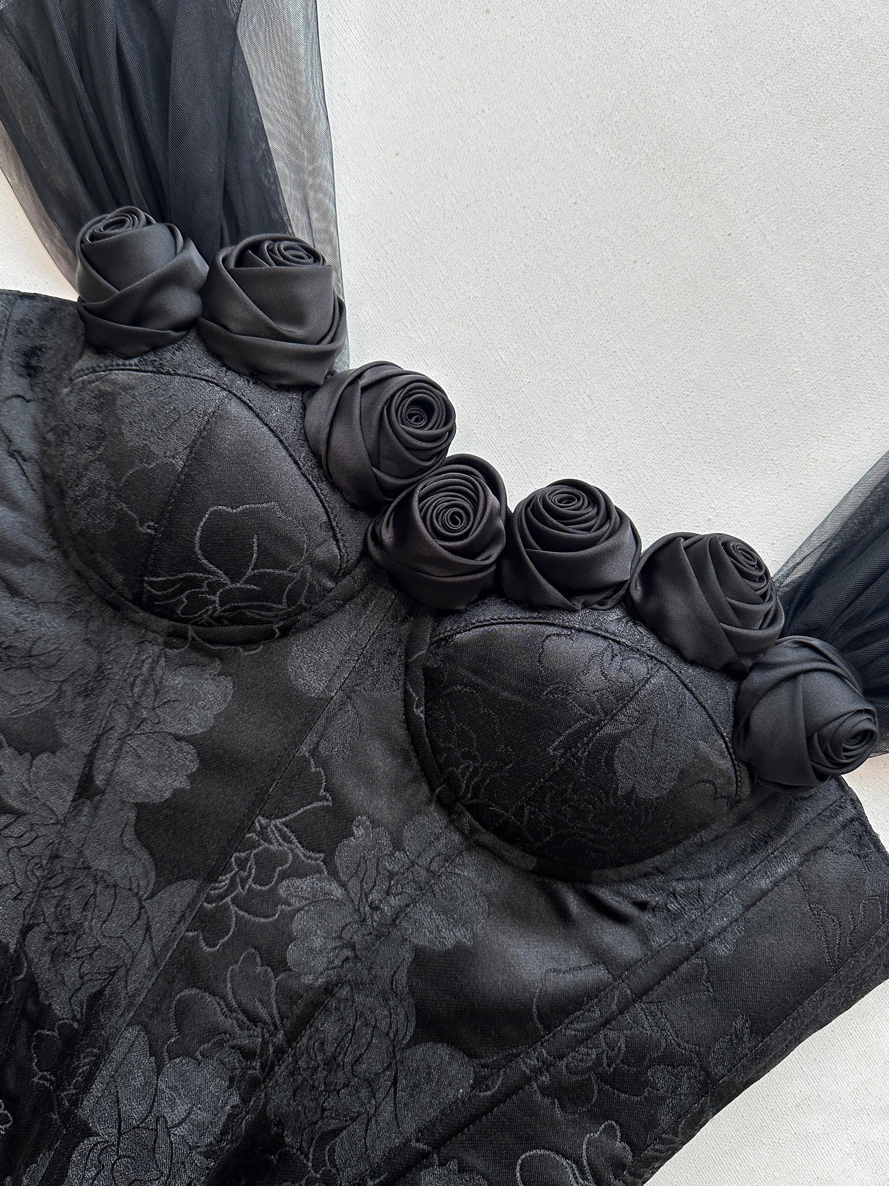 Vintage Rose Elegant Corset Top