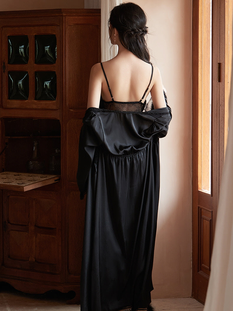 Grace's Lace Delight Nightgown Set