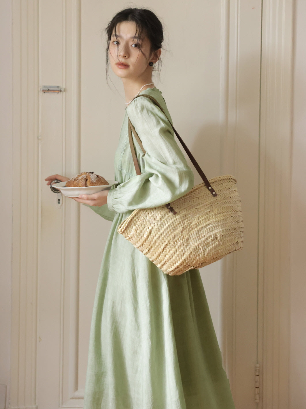 Sage Green Cottagecore Dress