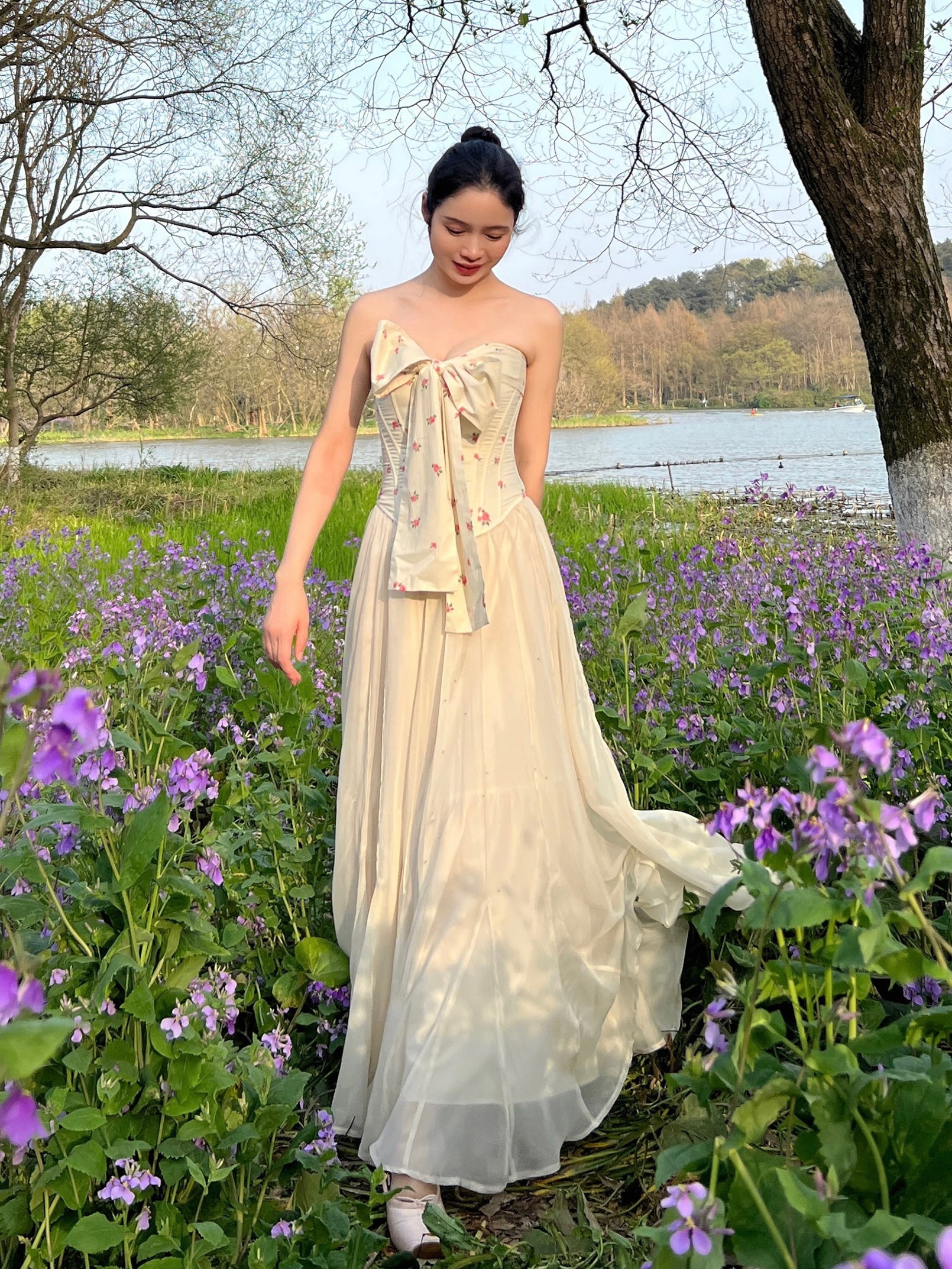 High-Waisted Fairy Chiffon Maxi Skirt