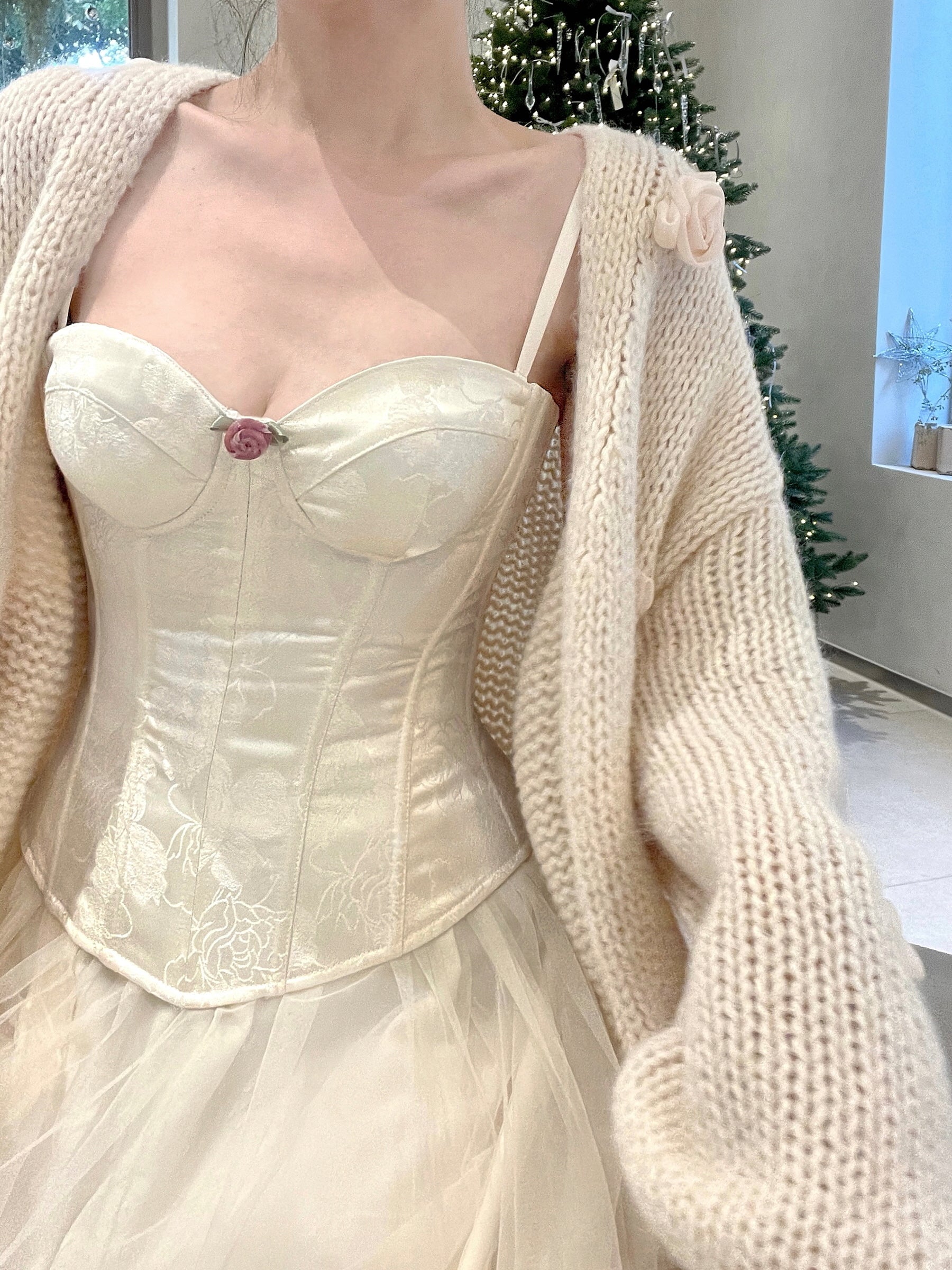 Vintage Floral Lace Corset