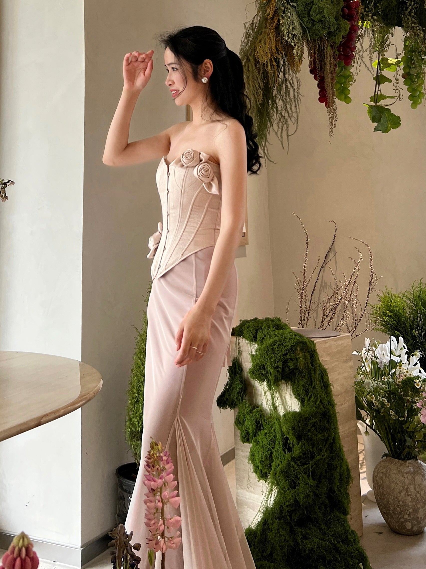 Ethereal Slim-Fit Mermaid Skirt