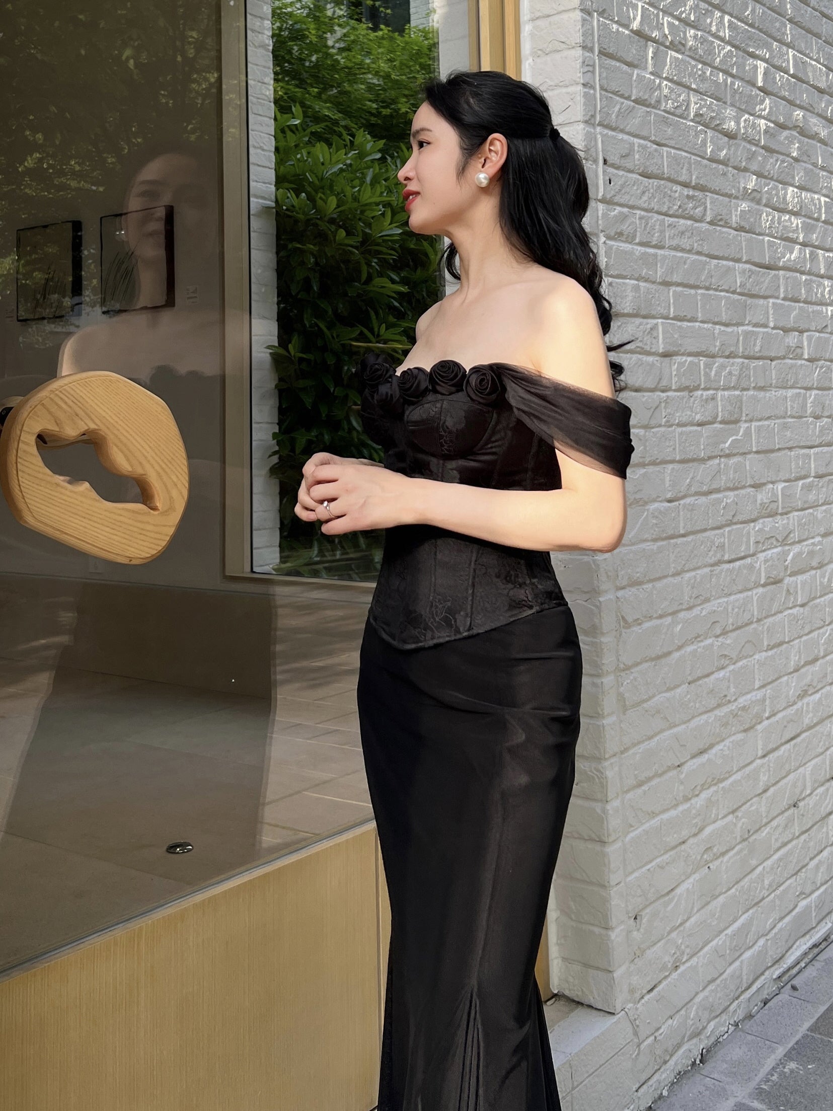 Vintage Rose Elegant Corset Top