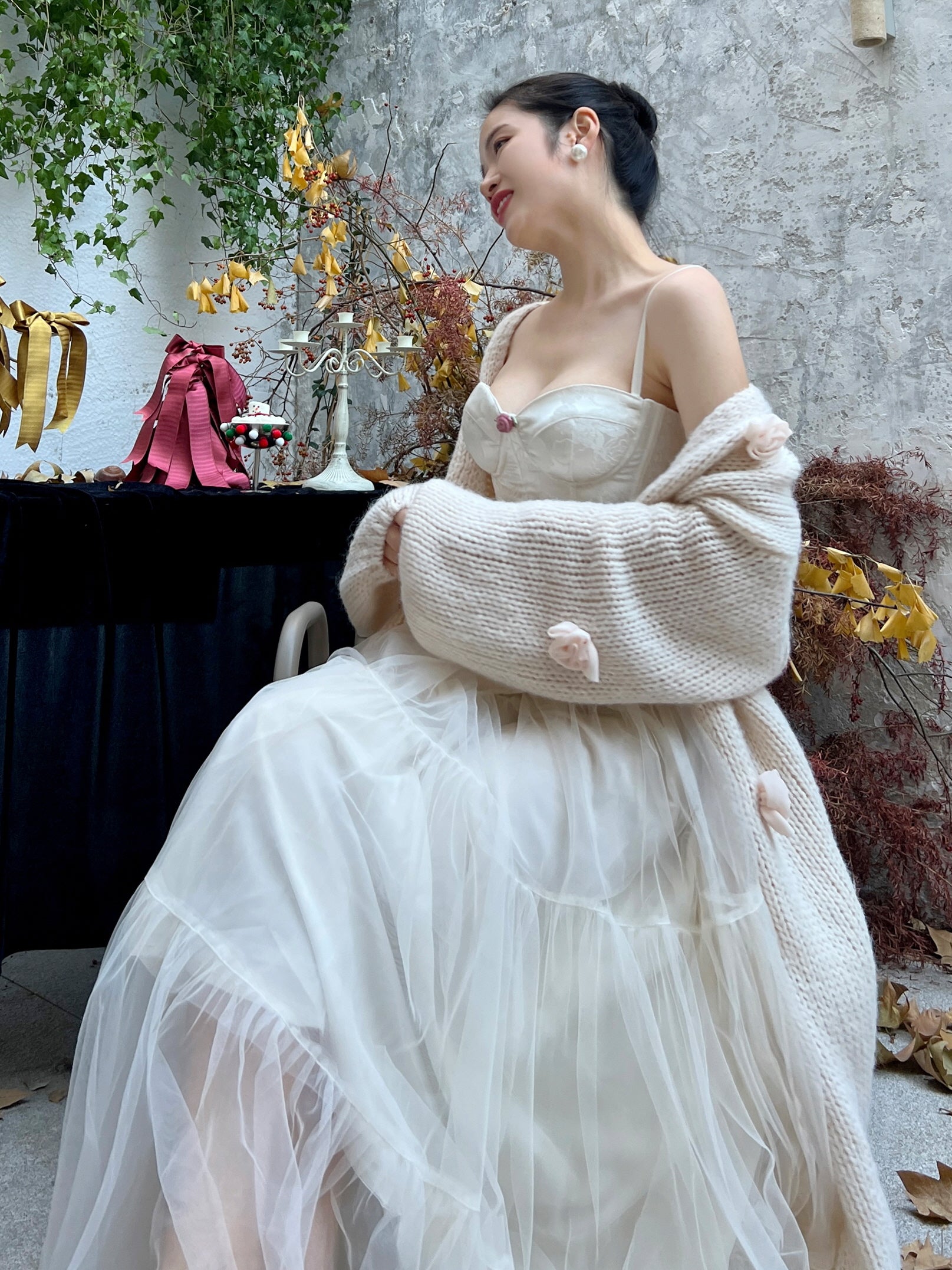 Vintage Floral Lace Corset