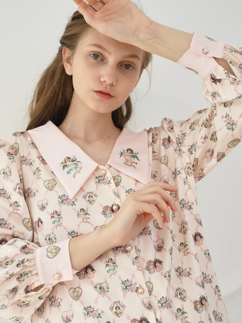 Cherub Dreams Silk Pajama