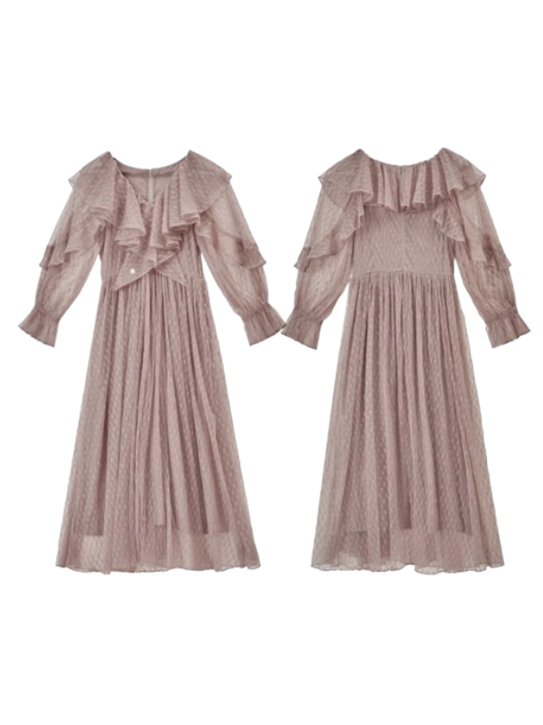 Enchanted Forest Lace Volume Dress