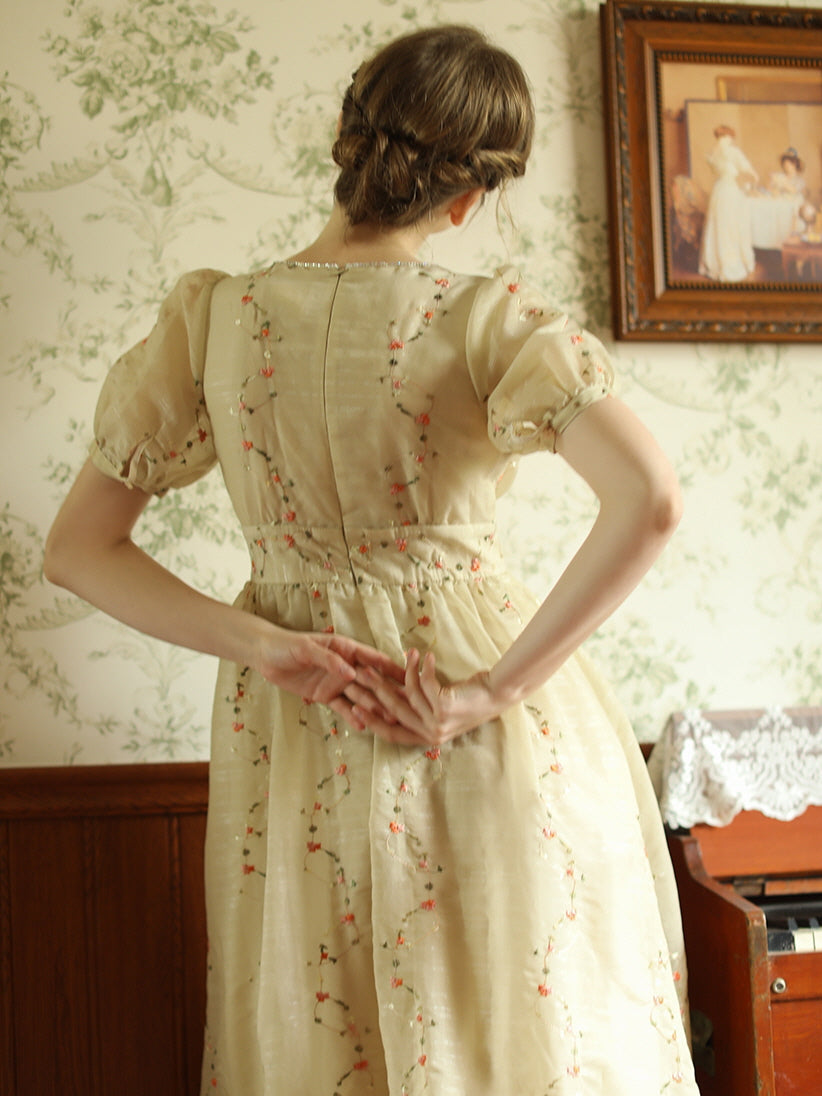 Claire's Vintage Floral Elegance Dress