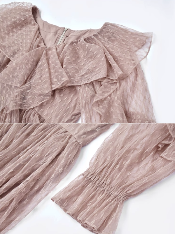 Enchanted Forest Lace Volume Dress