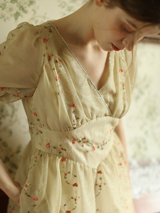 Claire's Vintage Floral Elegance Dress