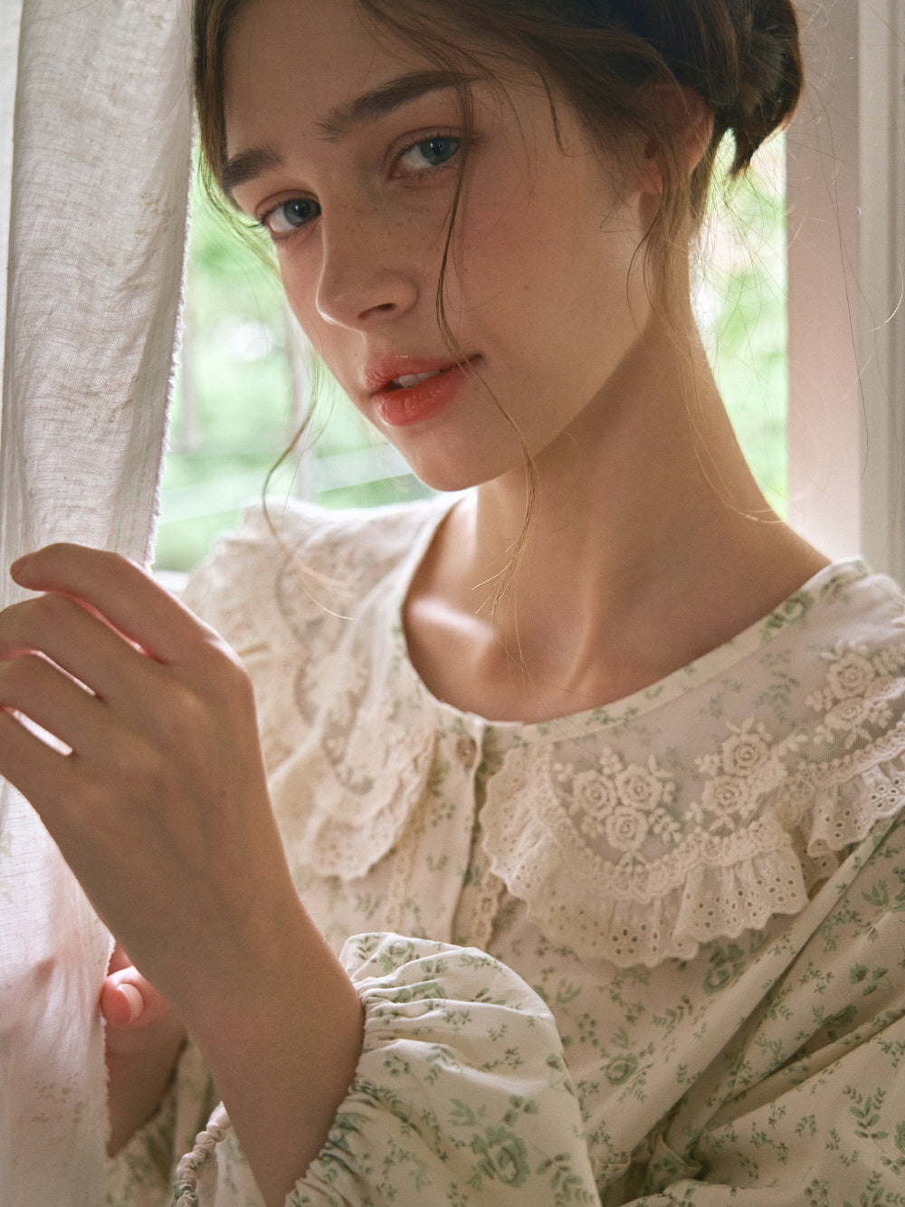 Green Garden Morning Gown