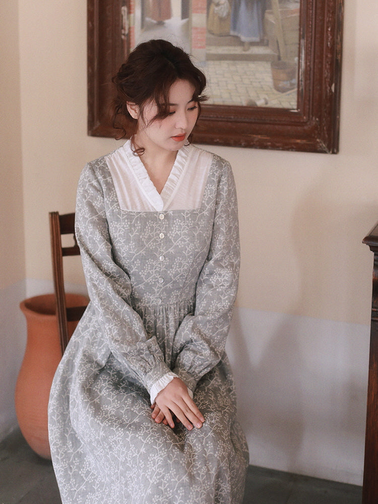 Retro Charm Cotton Lace Dress