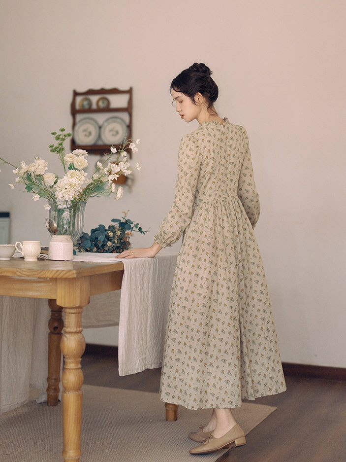 Vintage Floral Cottagecore Dress & Vest