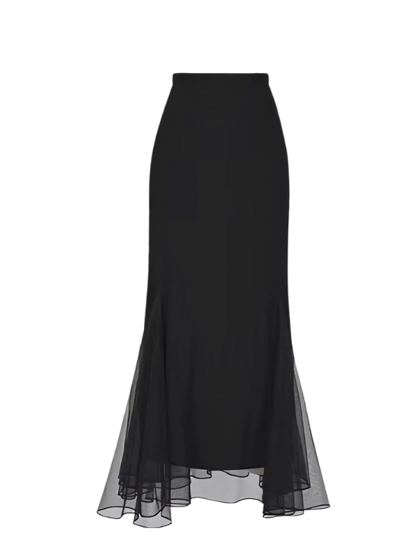 Ethereal Slim-Fit Mermaid Skirt