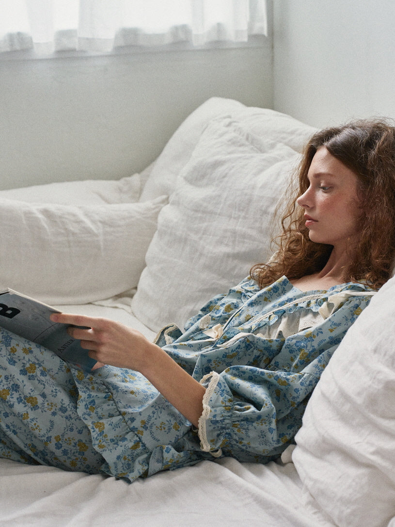 Morning Garden Cotton Pajama Set